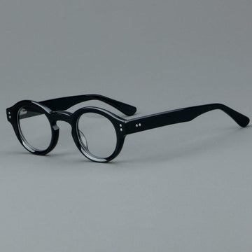 Jade Retro Round Acetate Optical Frame Round Frames Southood Black